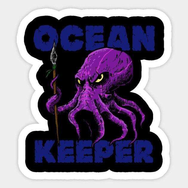 ocean keeper Sticker by UrifGraphic